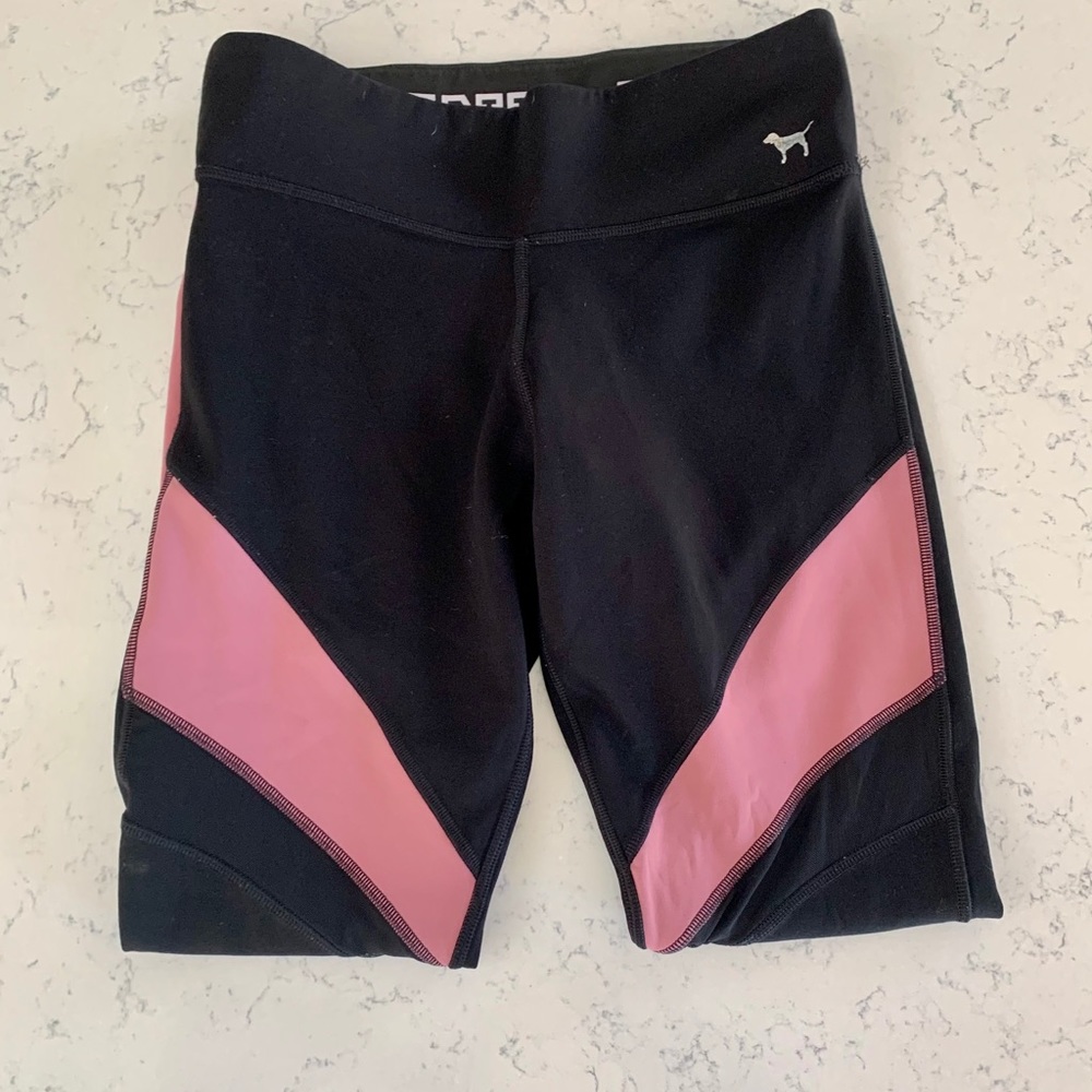 PINK Leggings with mesh side cutout